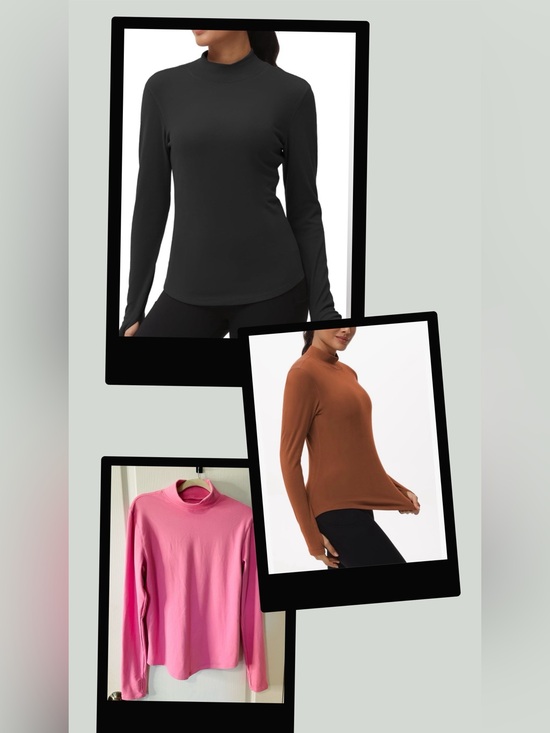 The Gym People Tops - 🛍️🛍️🛍️ALL 3 Shirts Included: Fleece Mock Turtleneck Pullovers 3 Colors